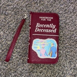 Beetlejuice “handbook for the recently deceased” wallet